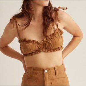 Lykke Wullf 100% linen bralette too size XS